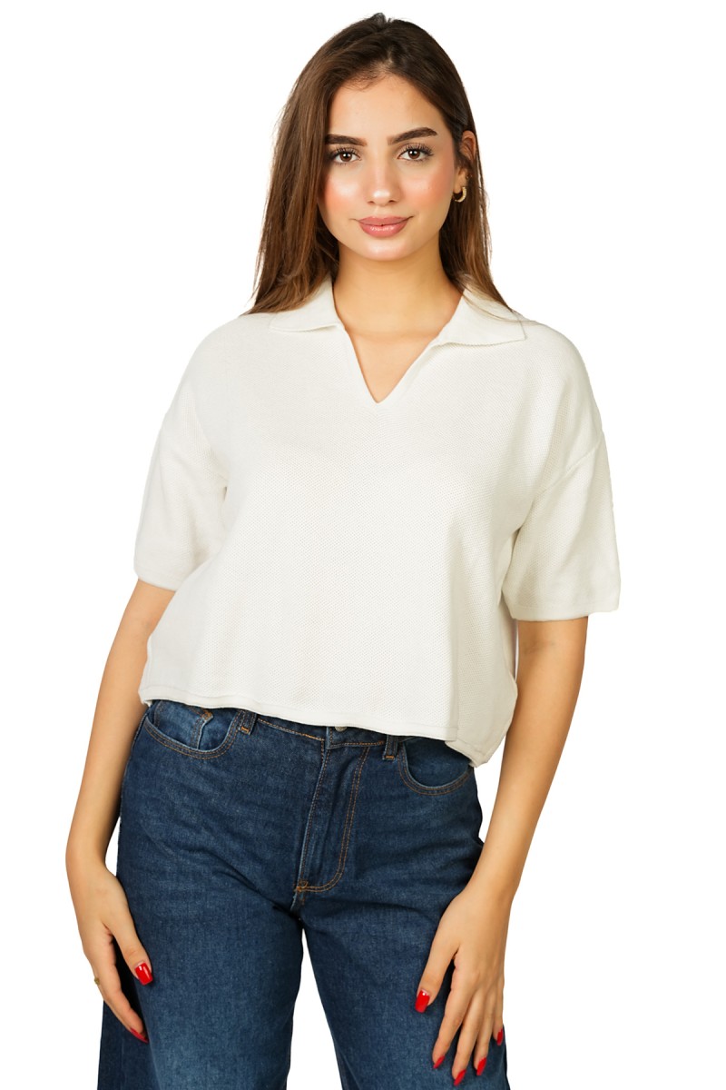 Cropped T‑shirt