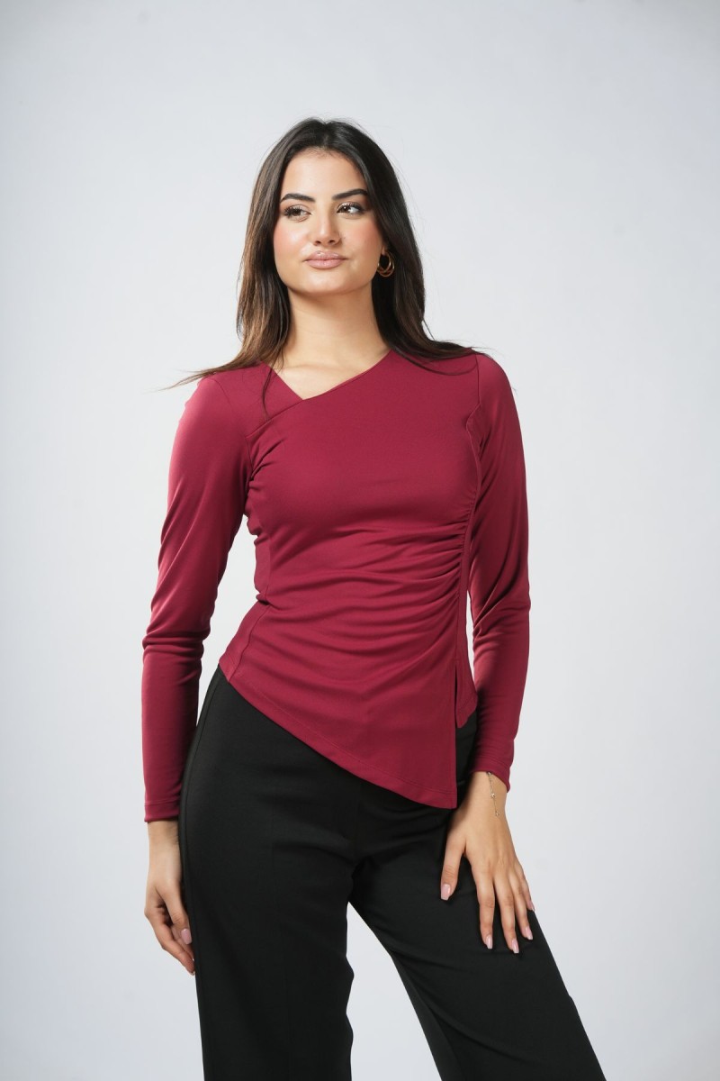 Pull drapé