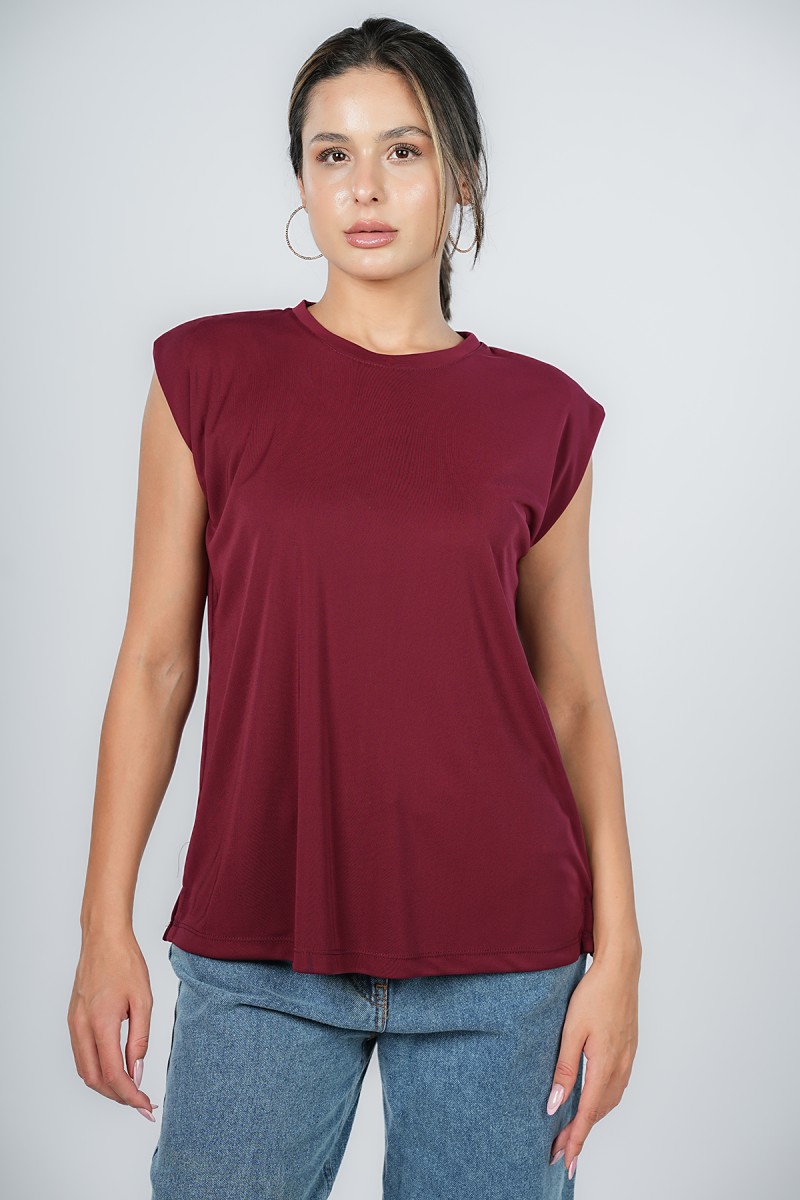 T-shirt long à épaulette