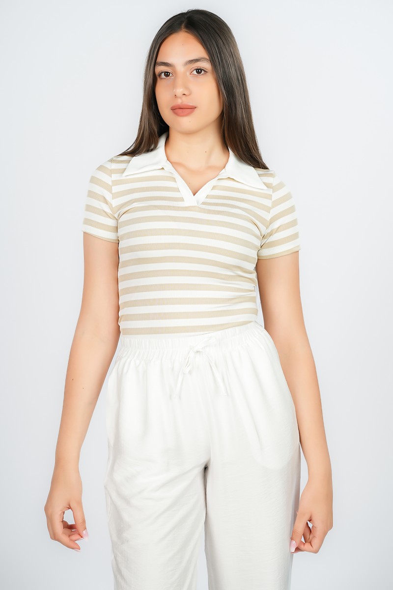 T-shirt Polo Bicolore