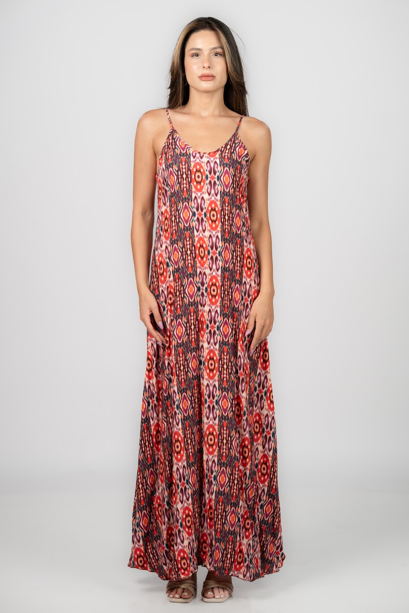 Robe maxi colorée