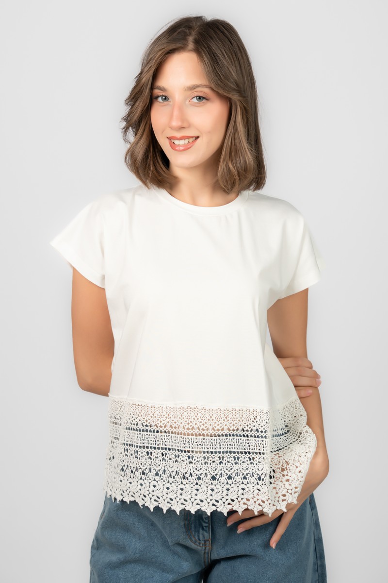 T-shirt bi-matière