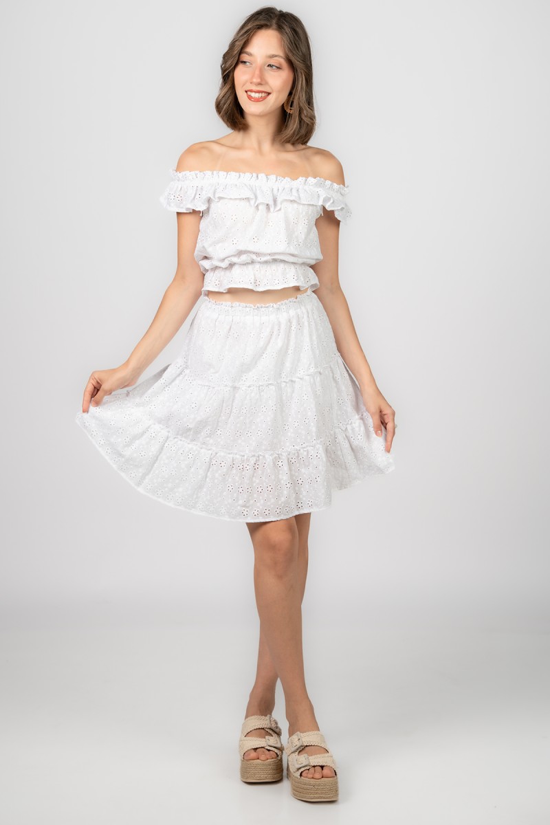 Jupe Mini à Volants