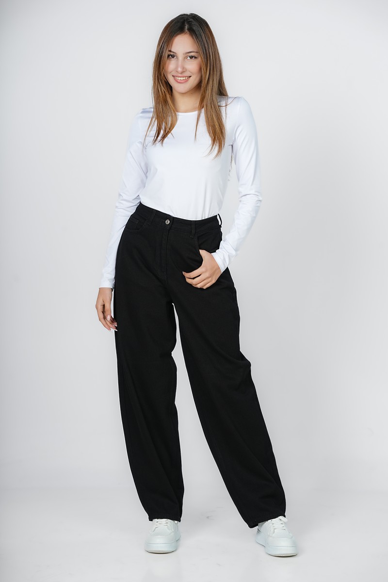 Jean barrel wide leg