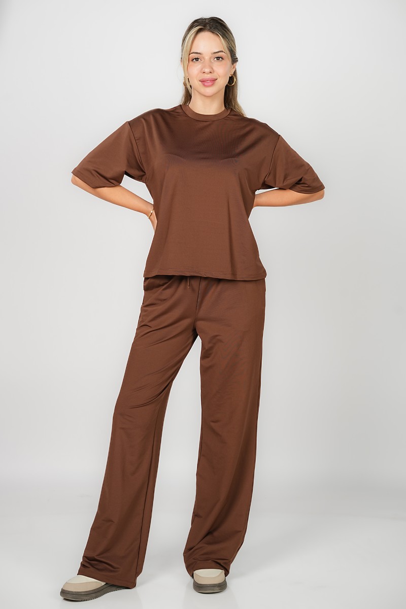 Pantalon large à élastique