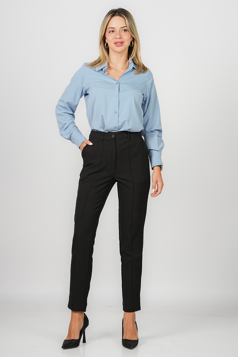 Pantalon droite à nervure