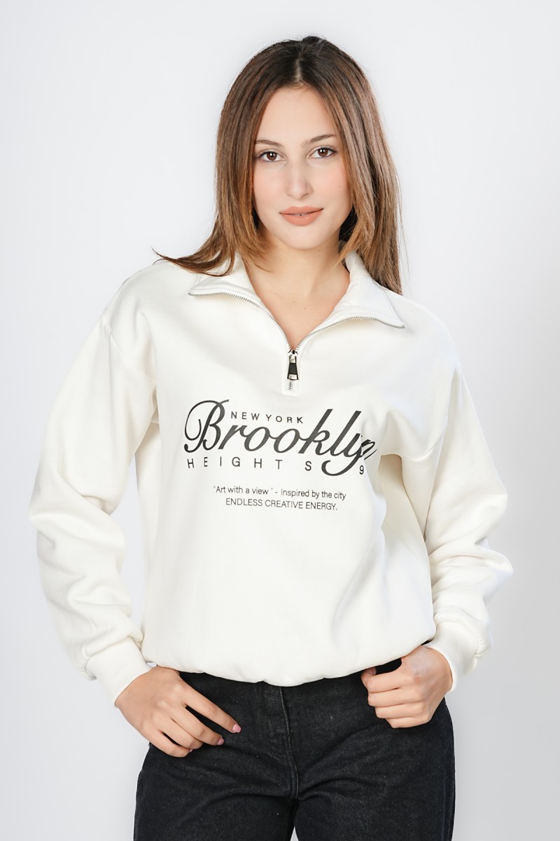 Sweat "Brooklyn" à Col Zippé