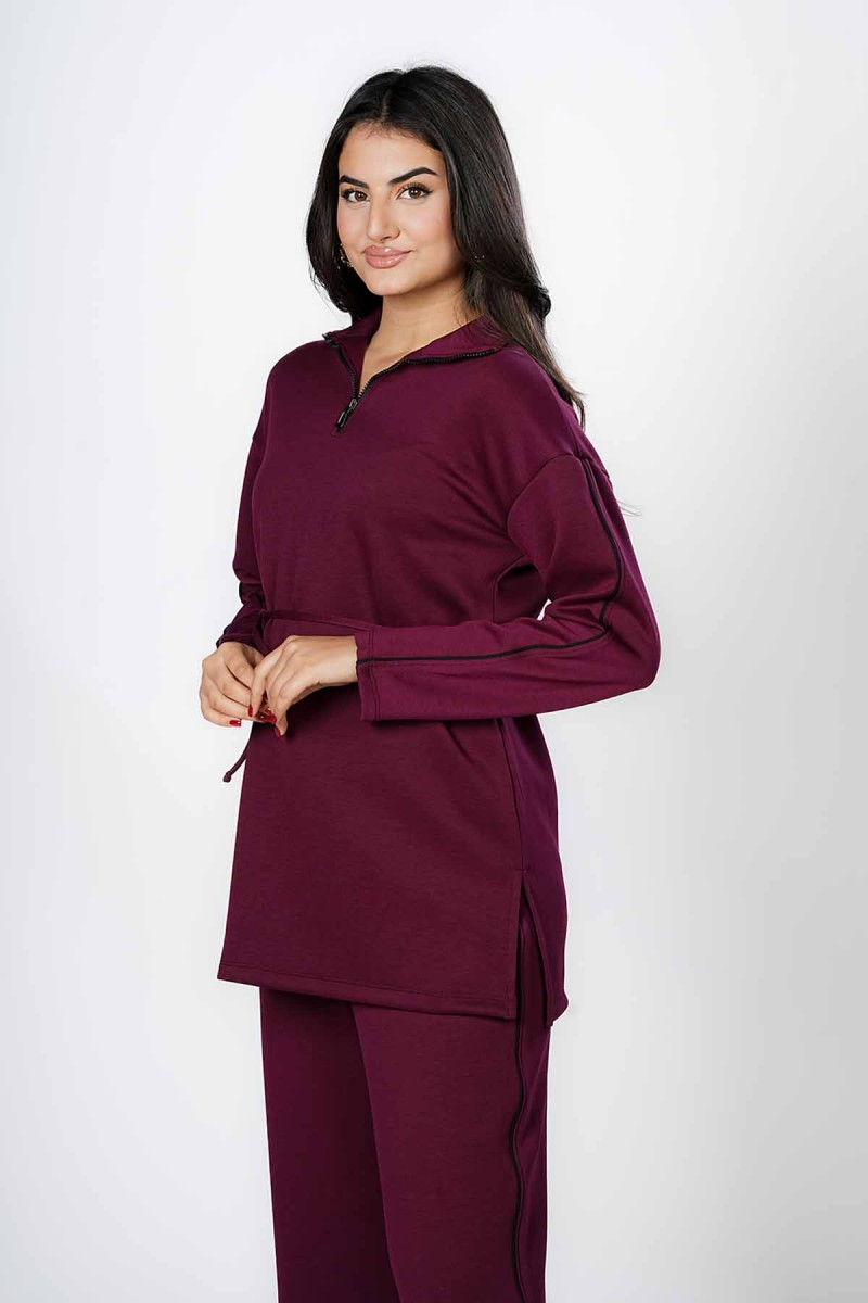 Tunique Longue à Zip