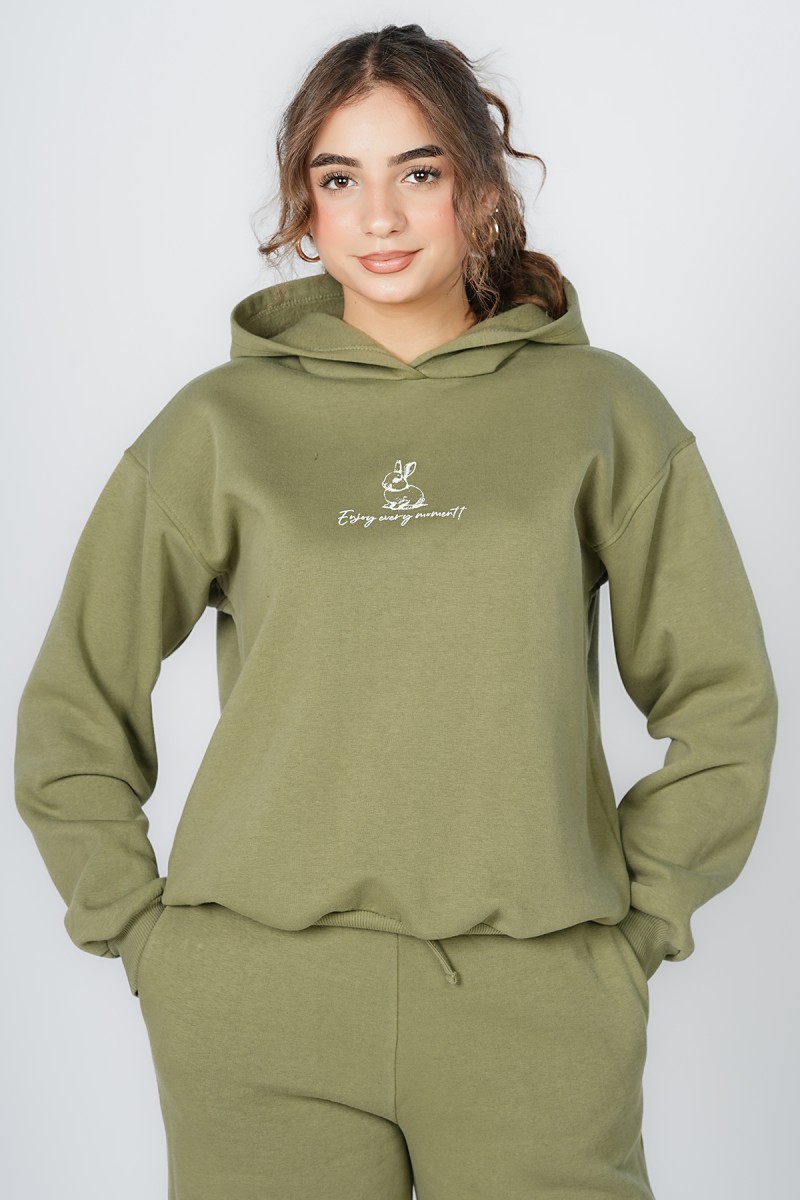 Sweat à Capuche Molletonné