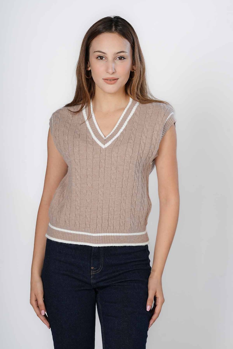 Débardeur Sans Manches Col V