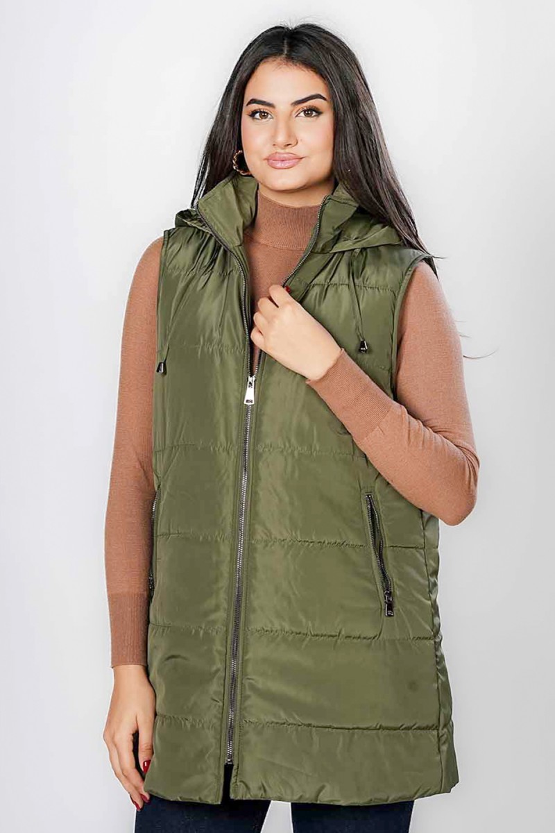 Doudoune Sans Manches Zippé