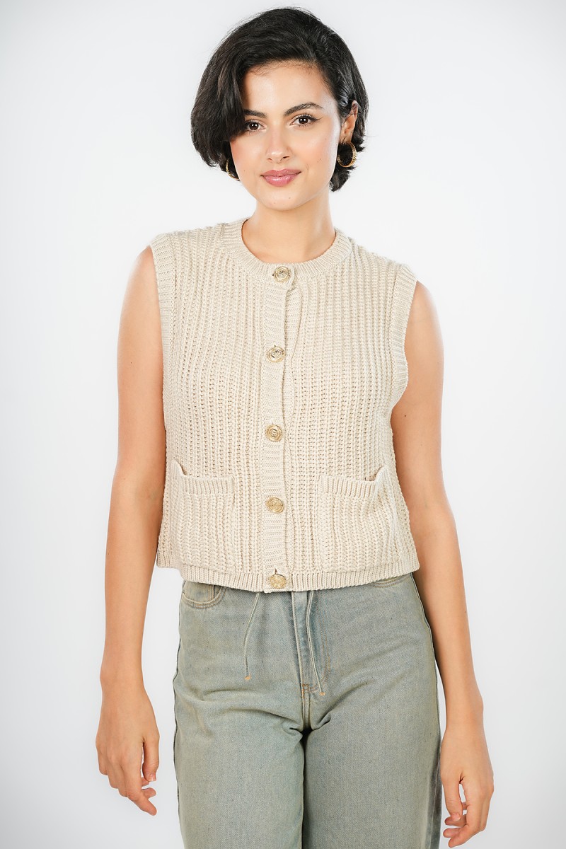 Cardigan sans manche