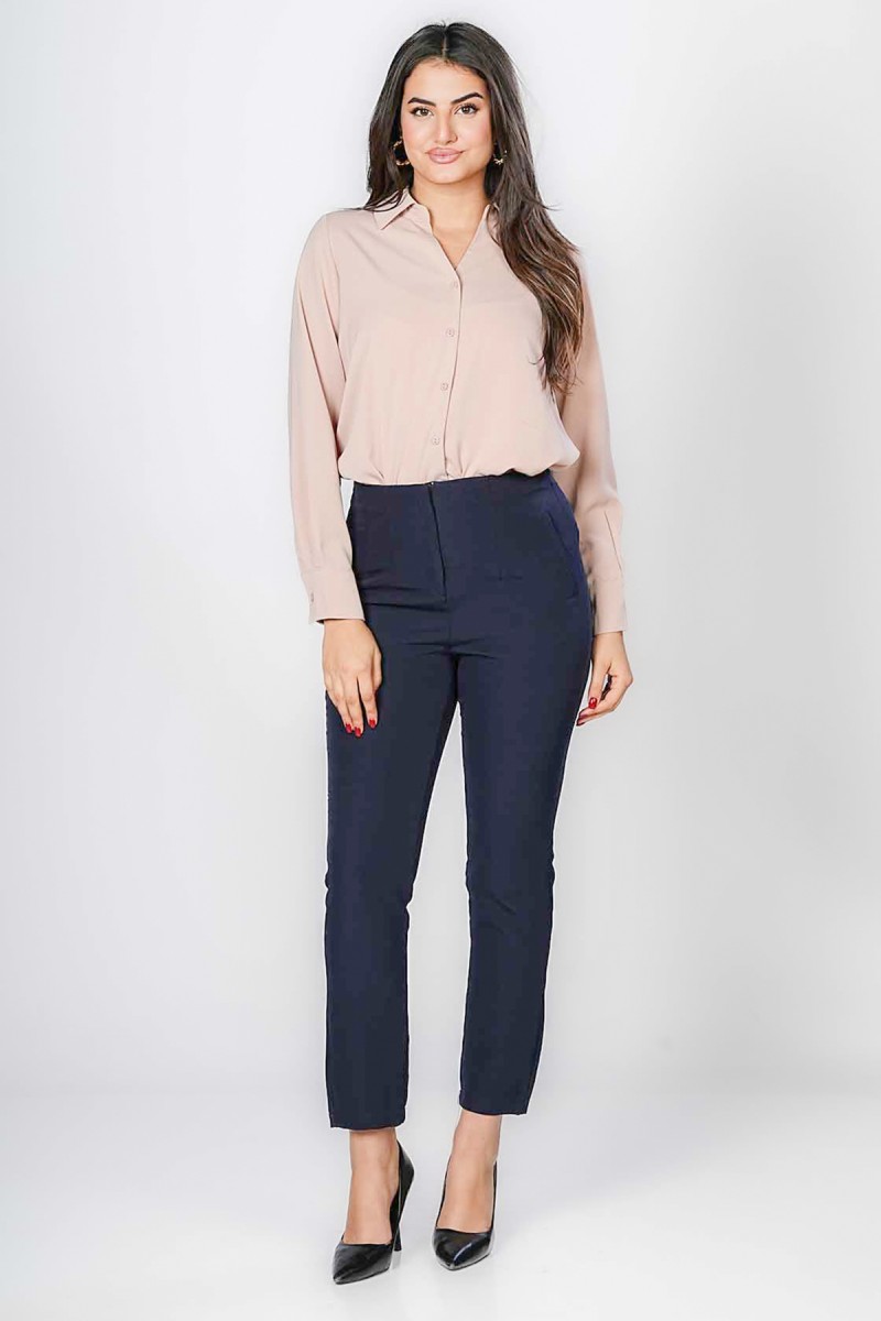 Pantalon de Tailleur Ajusté