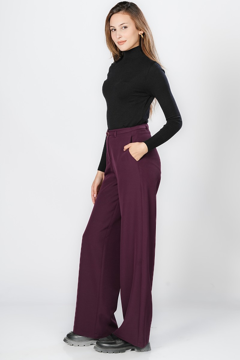 Pantalon Large Taille Haute
