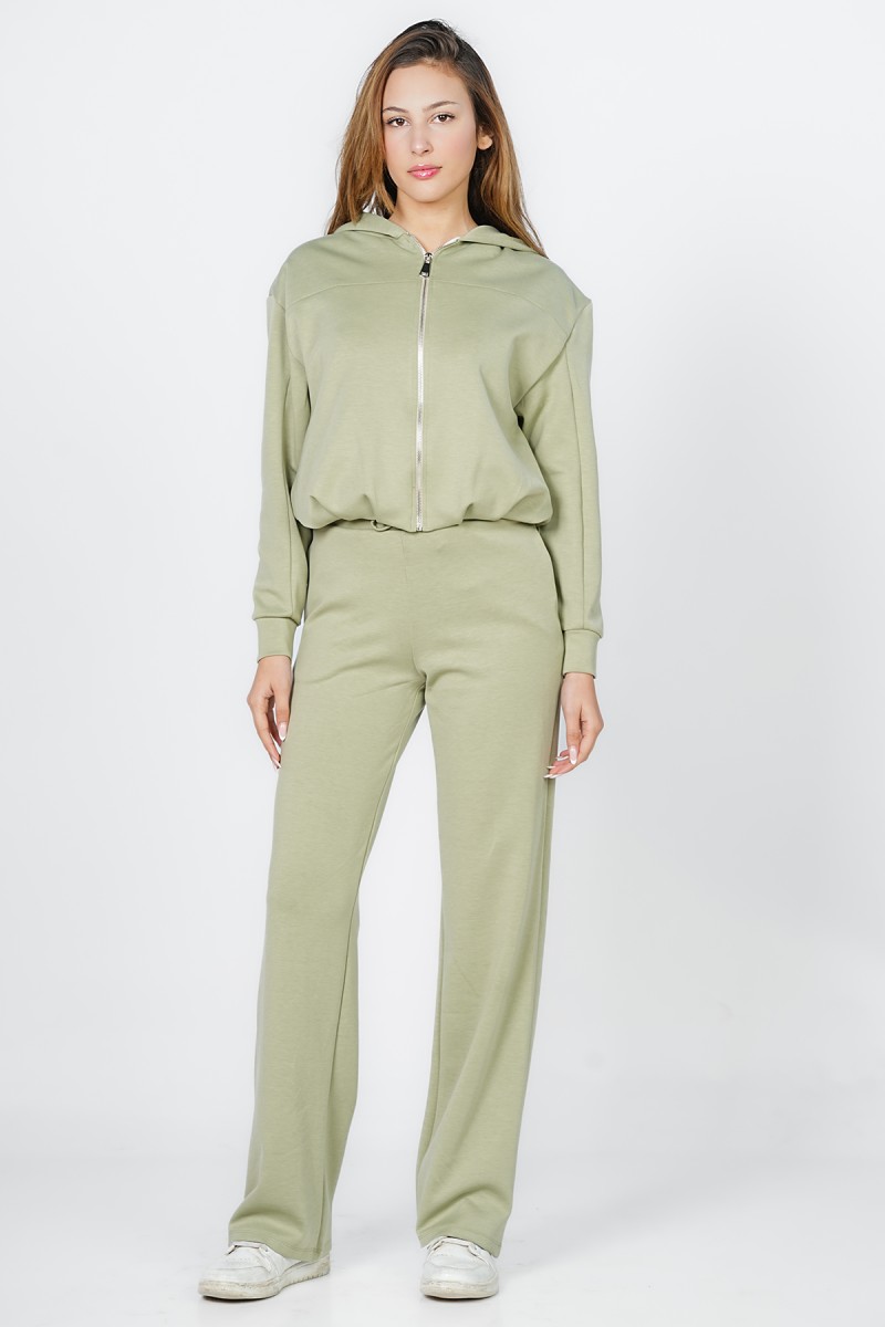 Pantalon de Jogging Large à Taille Élastiquée et Cordon de Serrage