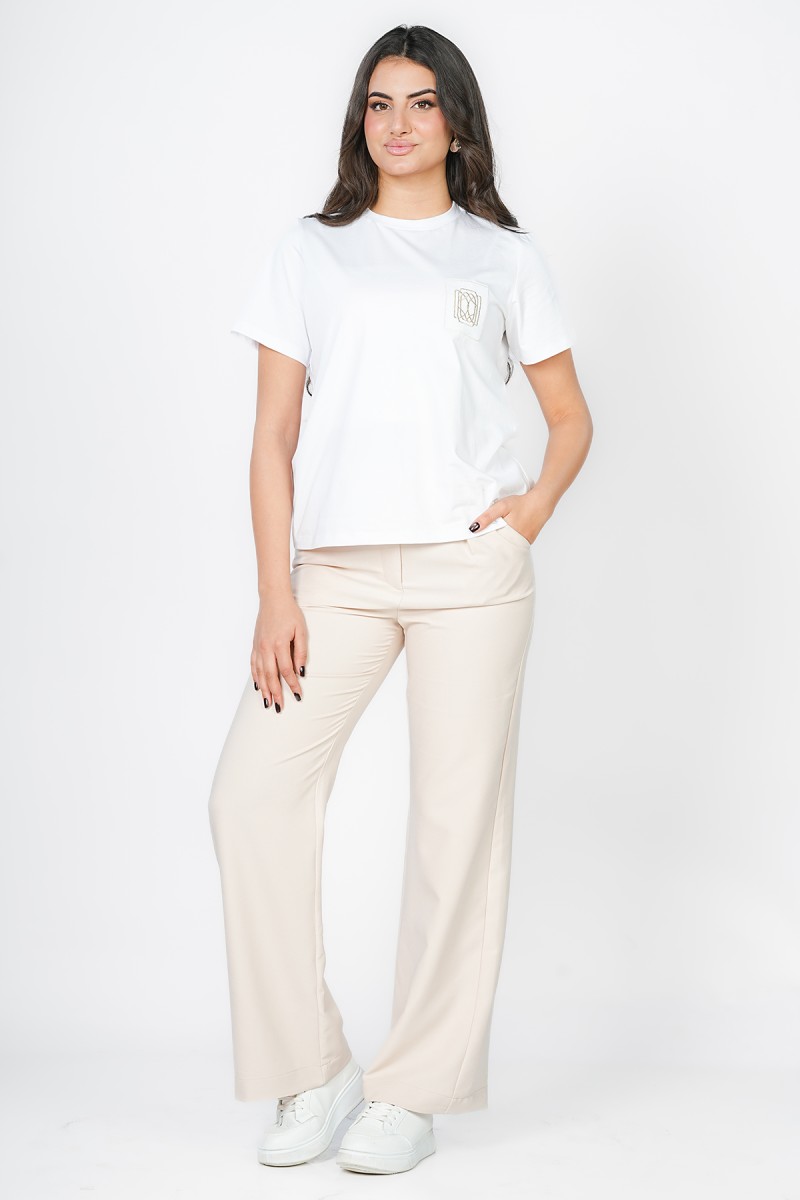 T-shirt Sport Broderie – Coupe Regular Fit Élégante