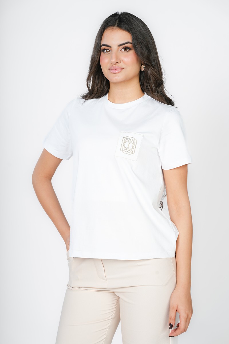 T-shirt Sport Broderie – Coupe Regular Fit Élégante