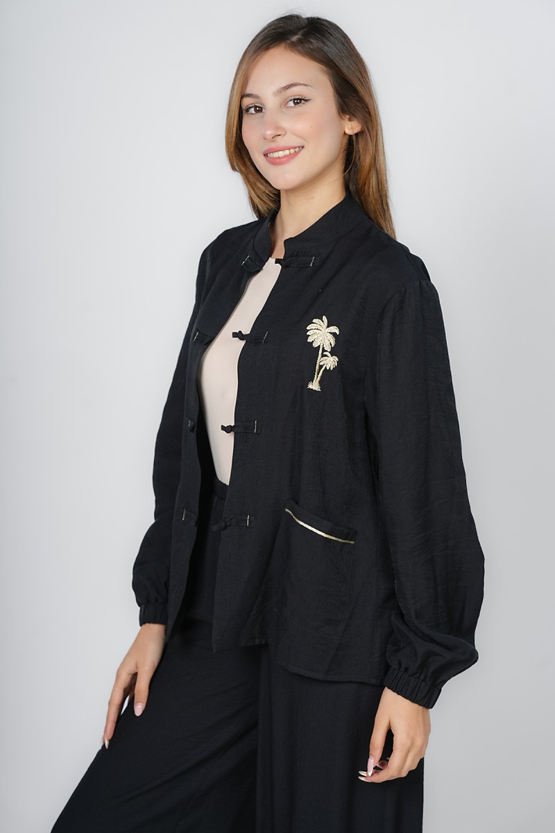 Veste Dengri Traditionnelle à Broderie Palmier