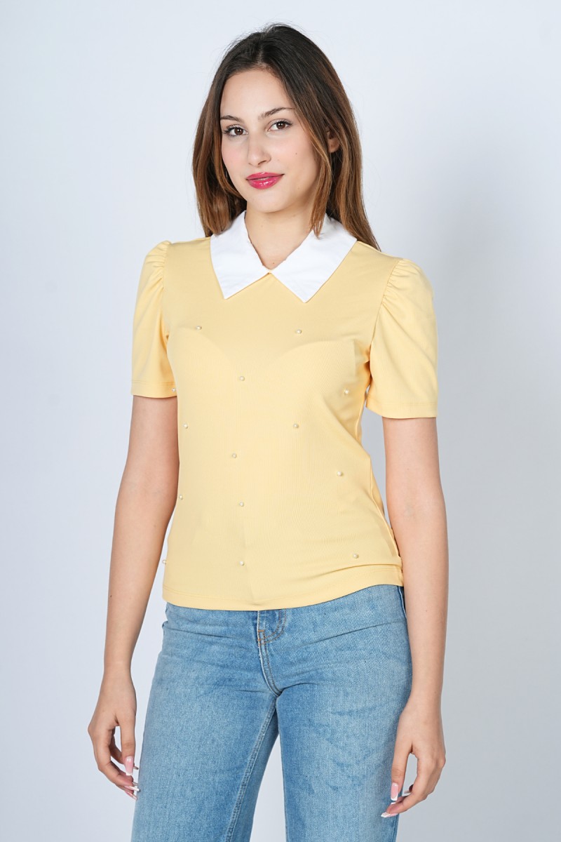 T-Shirt ajusté à col rond