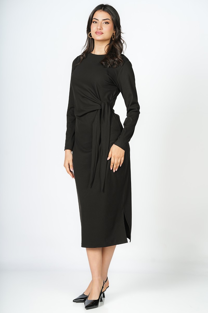 Robe longue Kastelo à coupe regular avec nœud décoratif