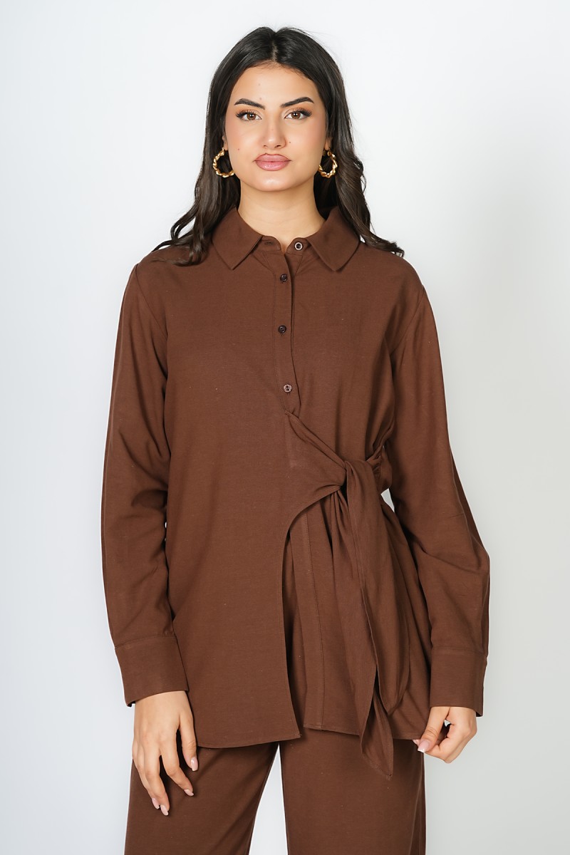 Chemise large à col chemise