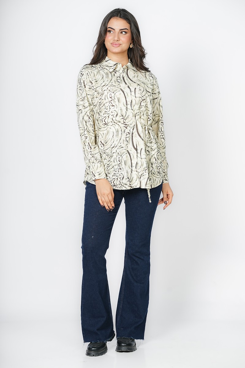 Chemise Bicolore Chic et Moderne – Nouvelle Tendance | Kastelo Tunisie