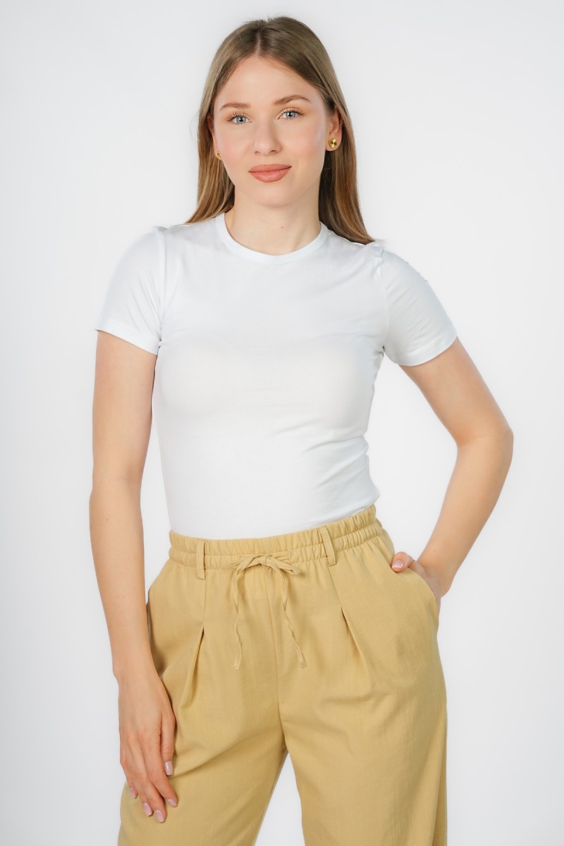 T-shirt Basique en Maille Douce