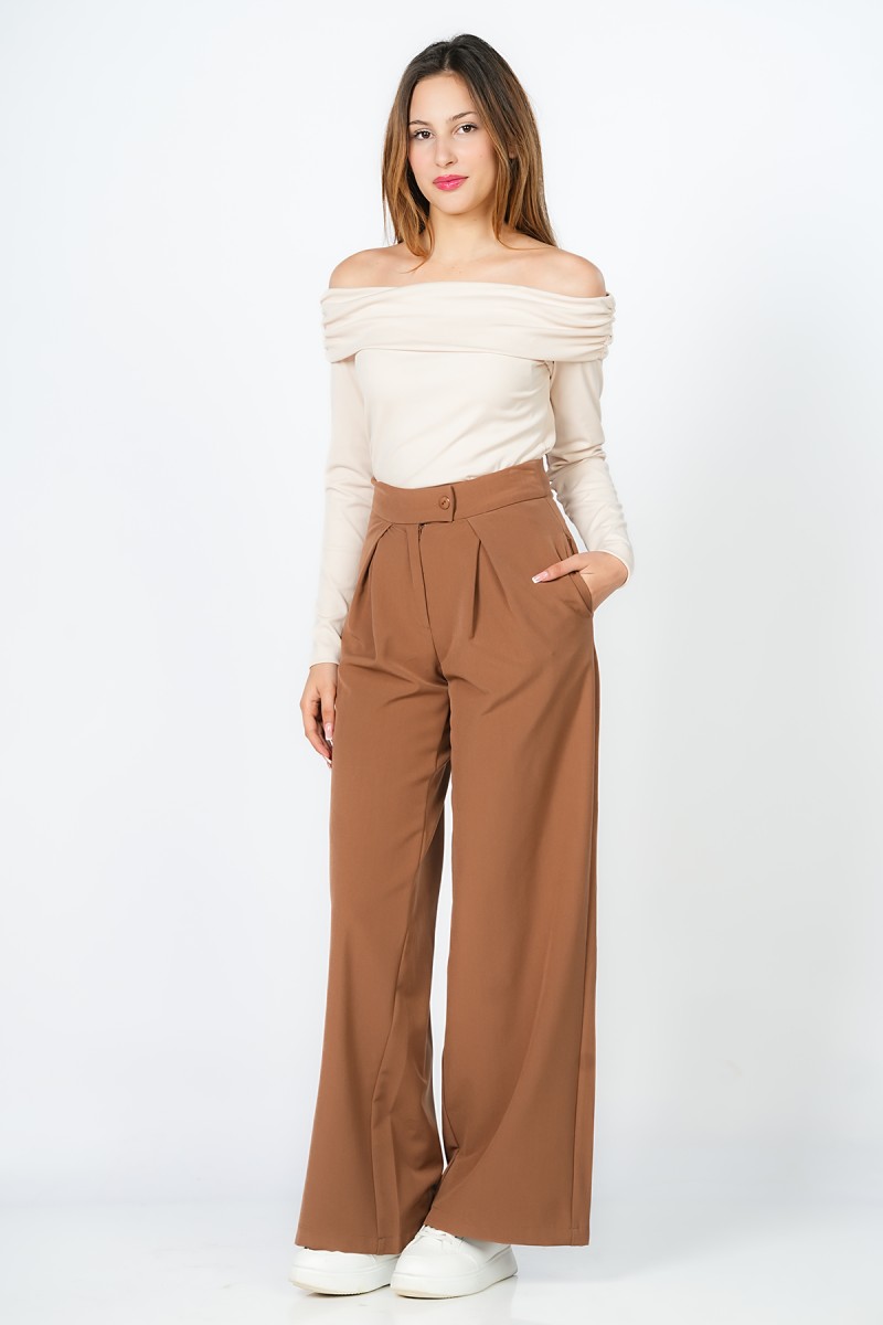Pantalon large fluide – outfit chic et confortable
