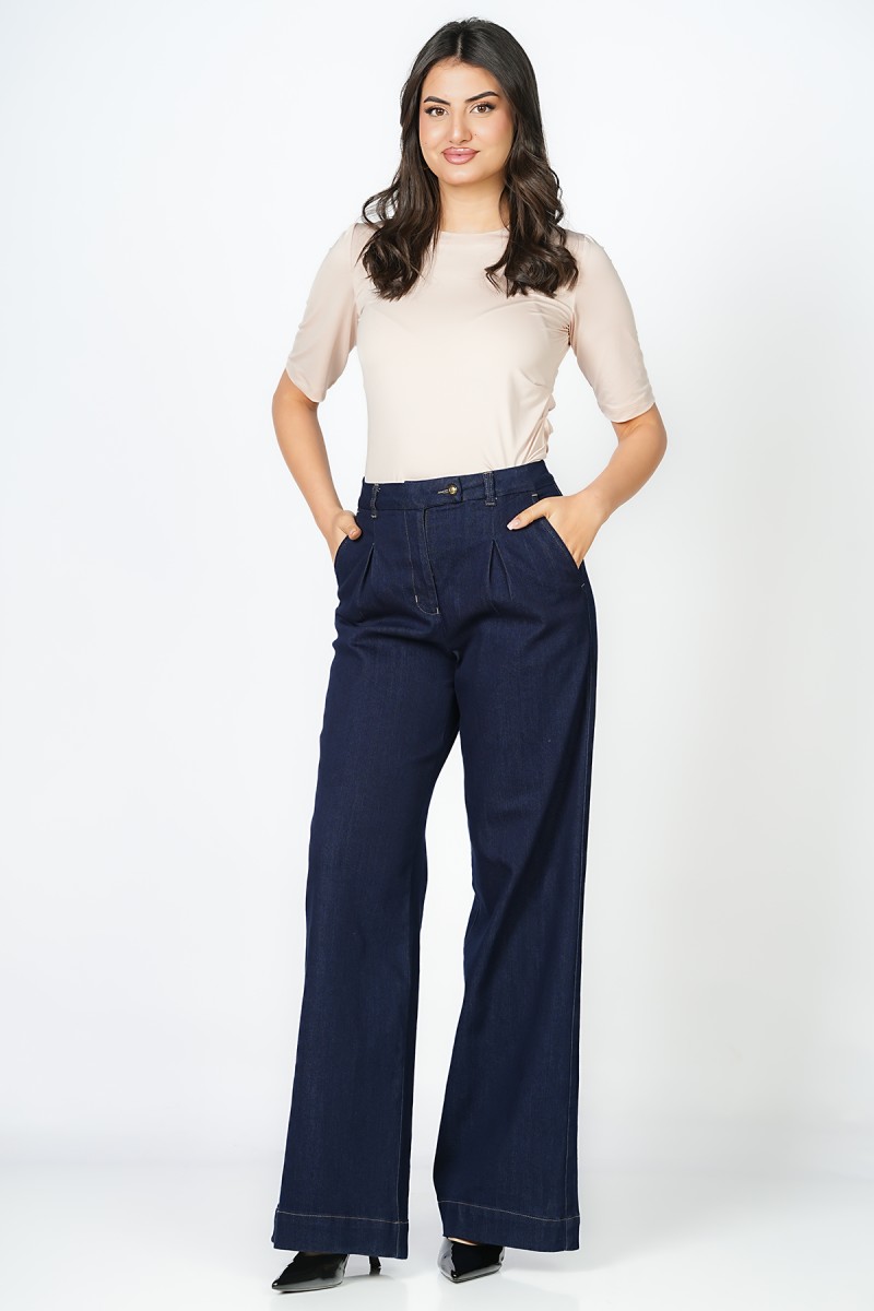 Pantalon wide leg