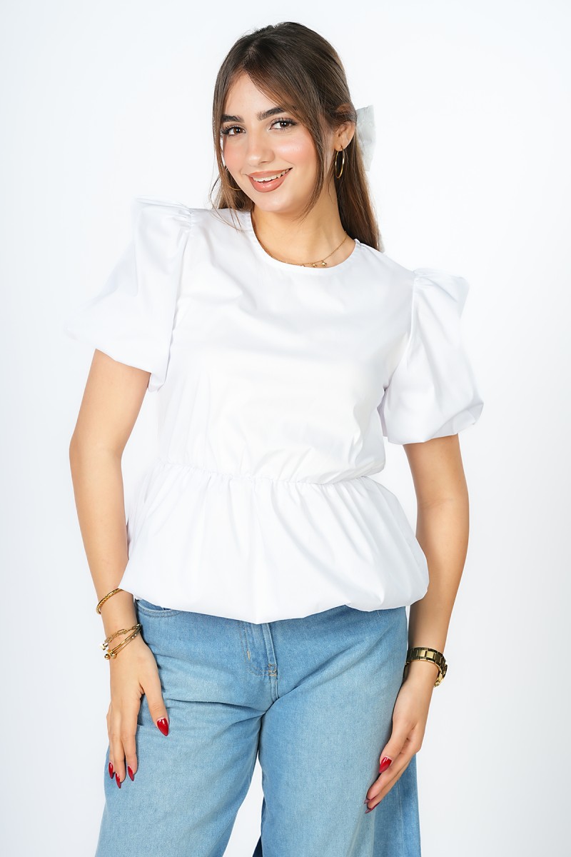 Blouse  manches bouffantes