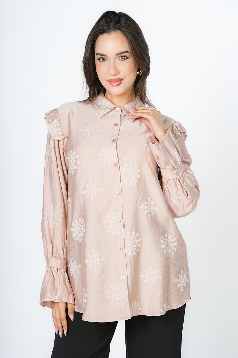 Chemise à Volants en Floral