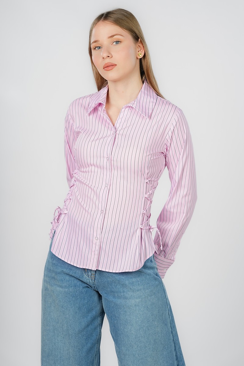 Chemise Rayée à Nouer