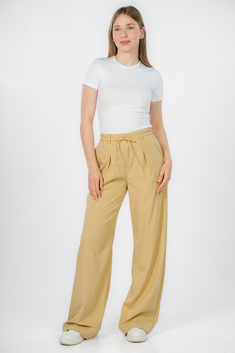 Pantalon Palazzo à Plis