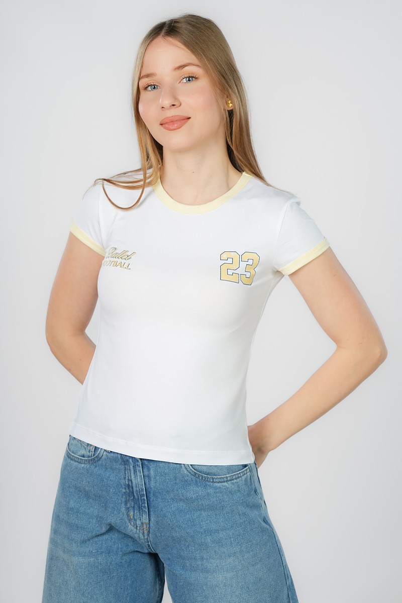 T-shirt Imprimé Rétro