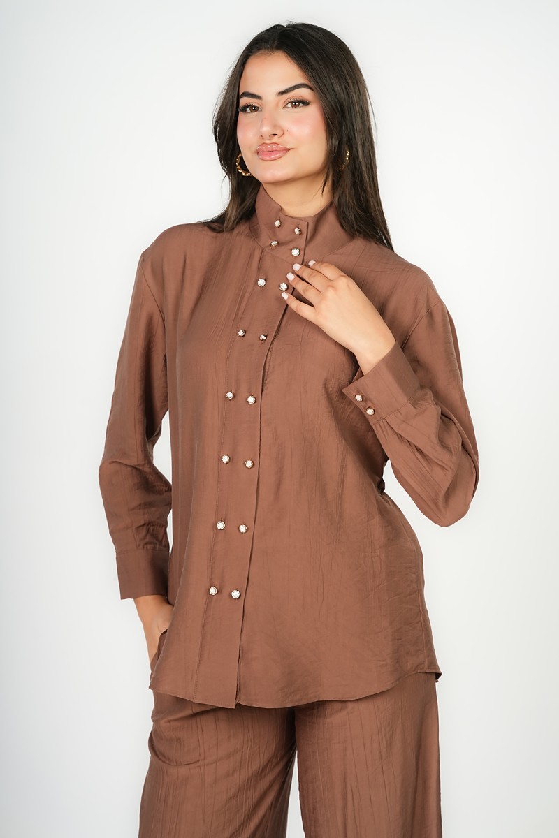 Chemise à Double Boutonnage