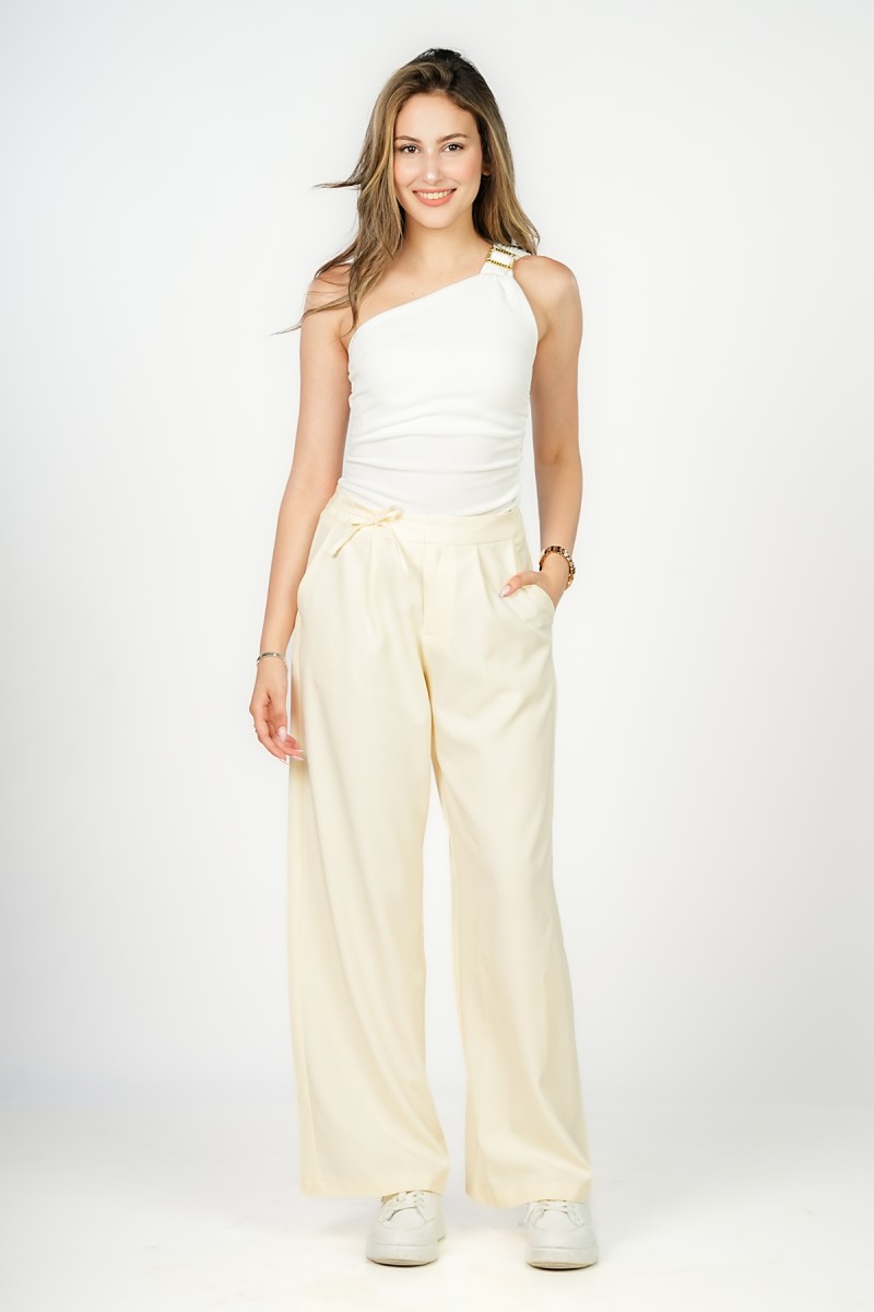 Pantalon Large avec Lacet