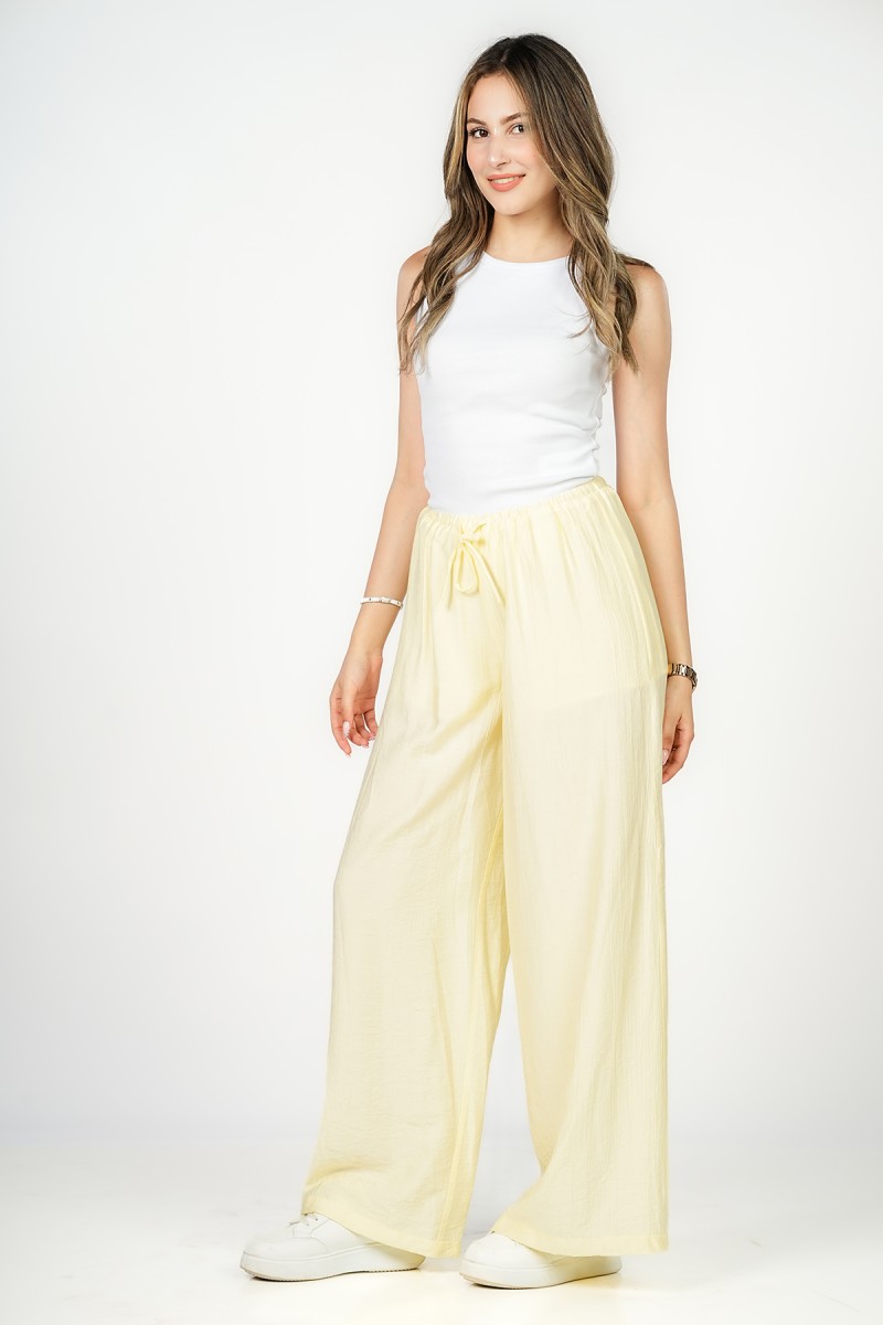 Pantalon Palazzo  Taille Mi-haute