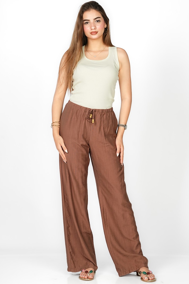 Pantalon Fluide à Taille Ajustable
