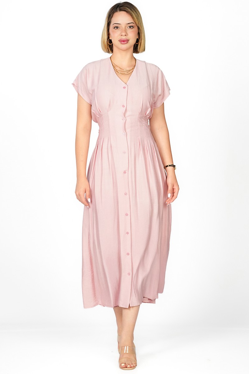 Robe à Plis en Viscose
