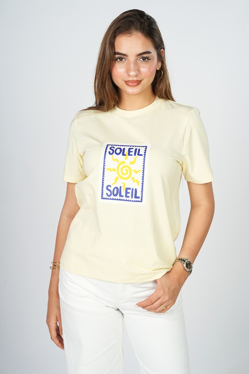 T-shirt Imprimé Soleil
