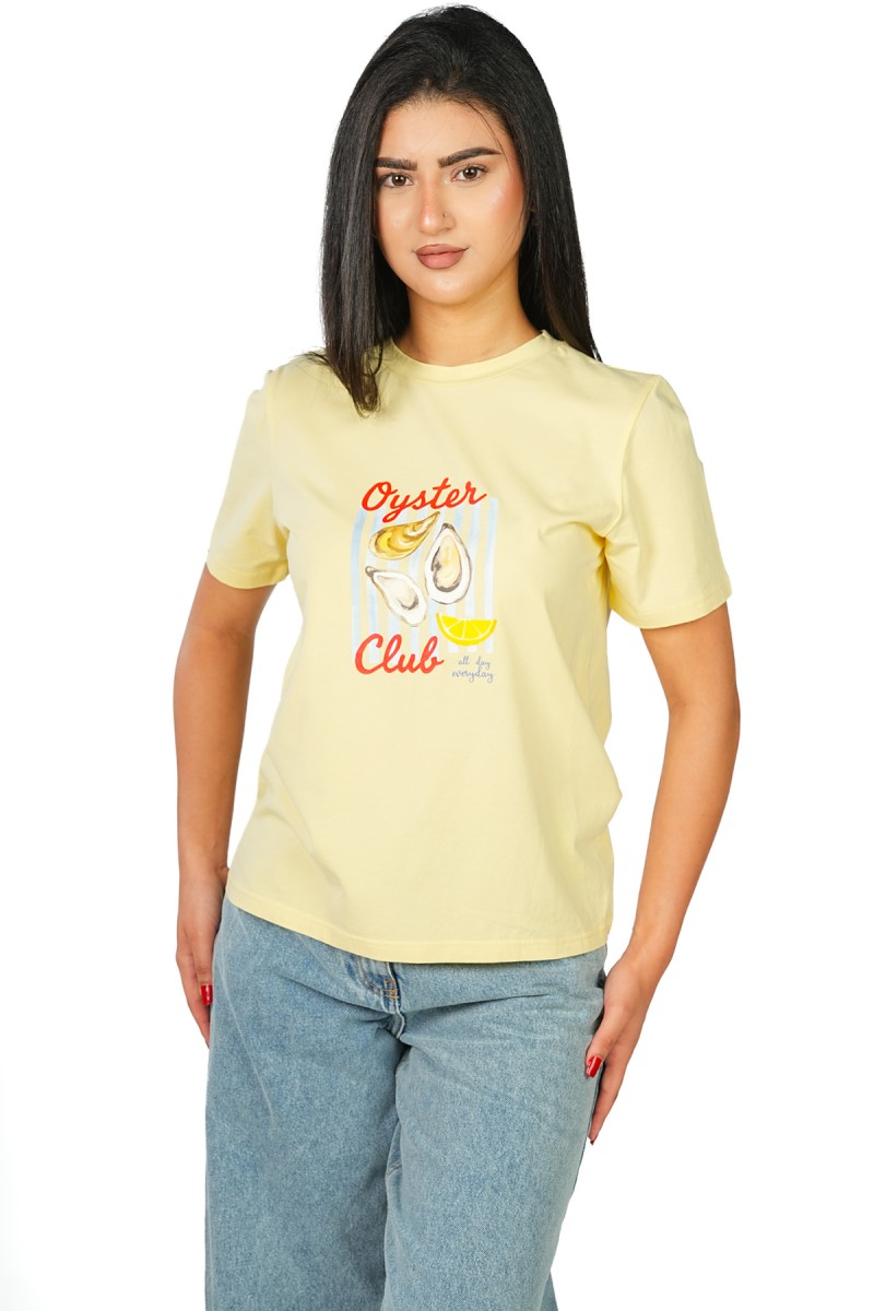 T-Shirt à Imprimé Oyster Club