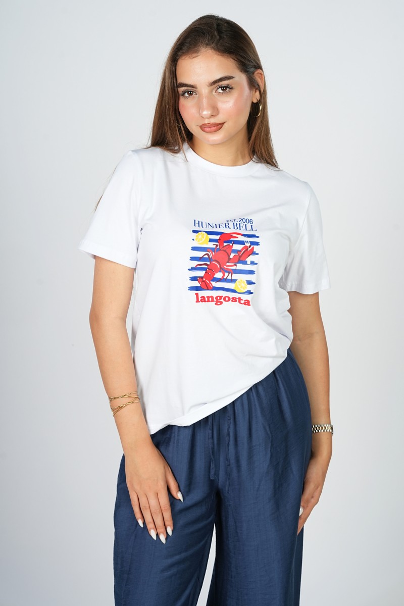T-shirt Imprimé Langouste