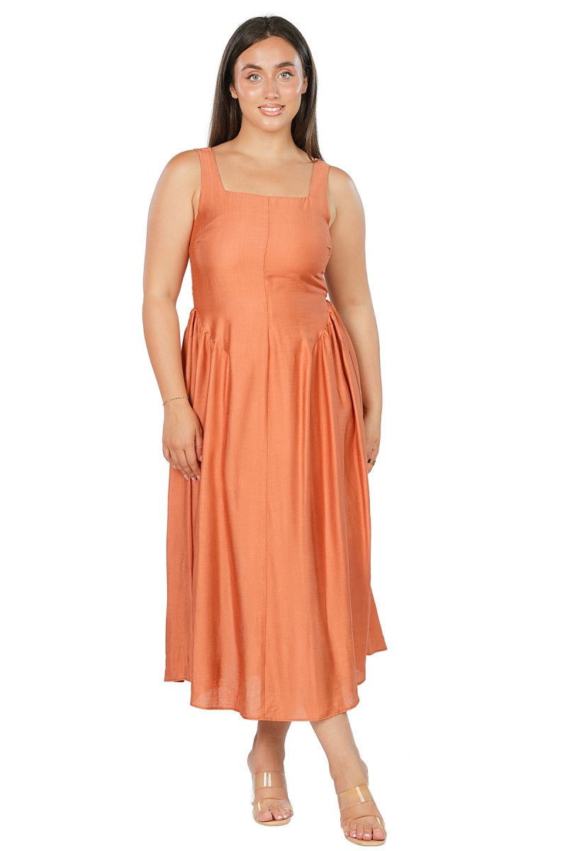 ROBE MIDI FRONCÉE