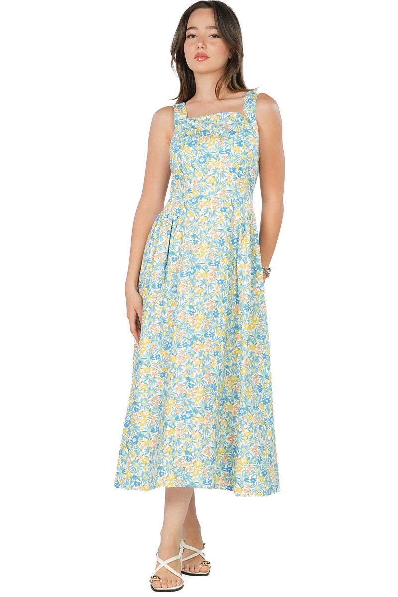 Robe Midi Fleurie