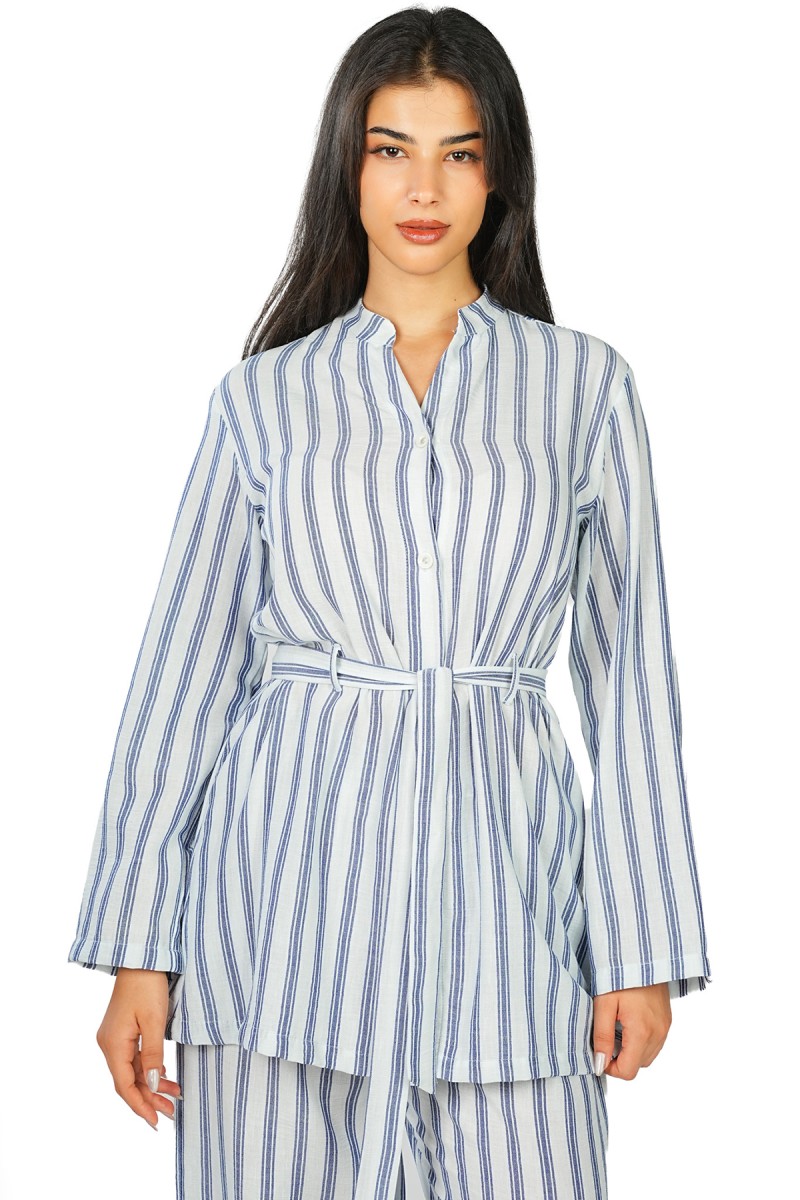 Chemise Longue Rayée