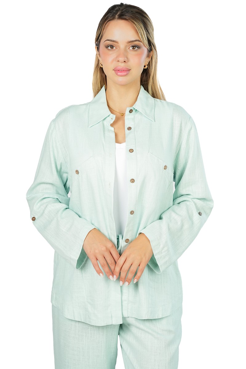 Chemise Oversize à Manches Longues