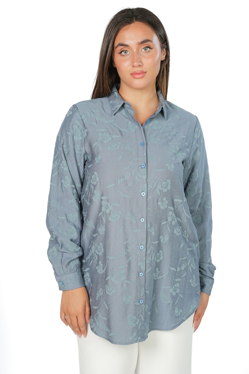 Chemise à Motifs Floraux