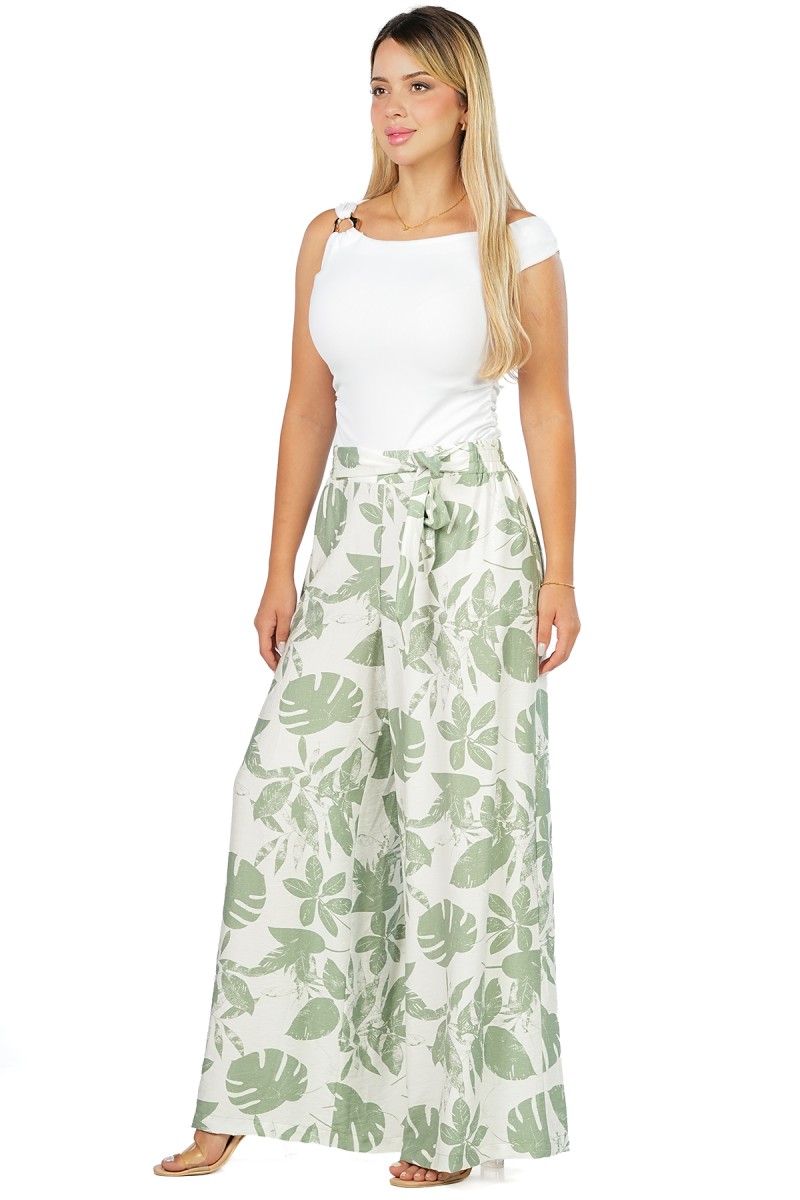 Pantalon Palazzo Imprimé