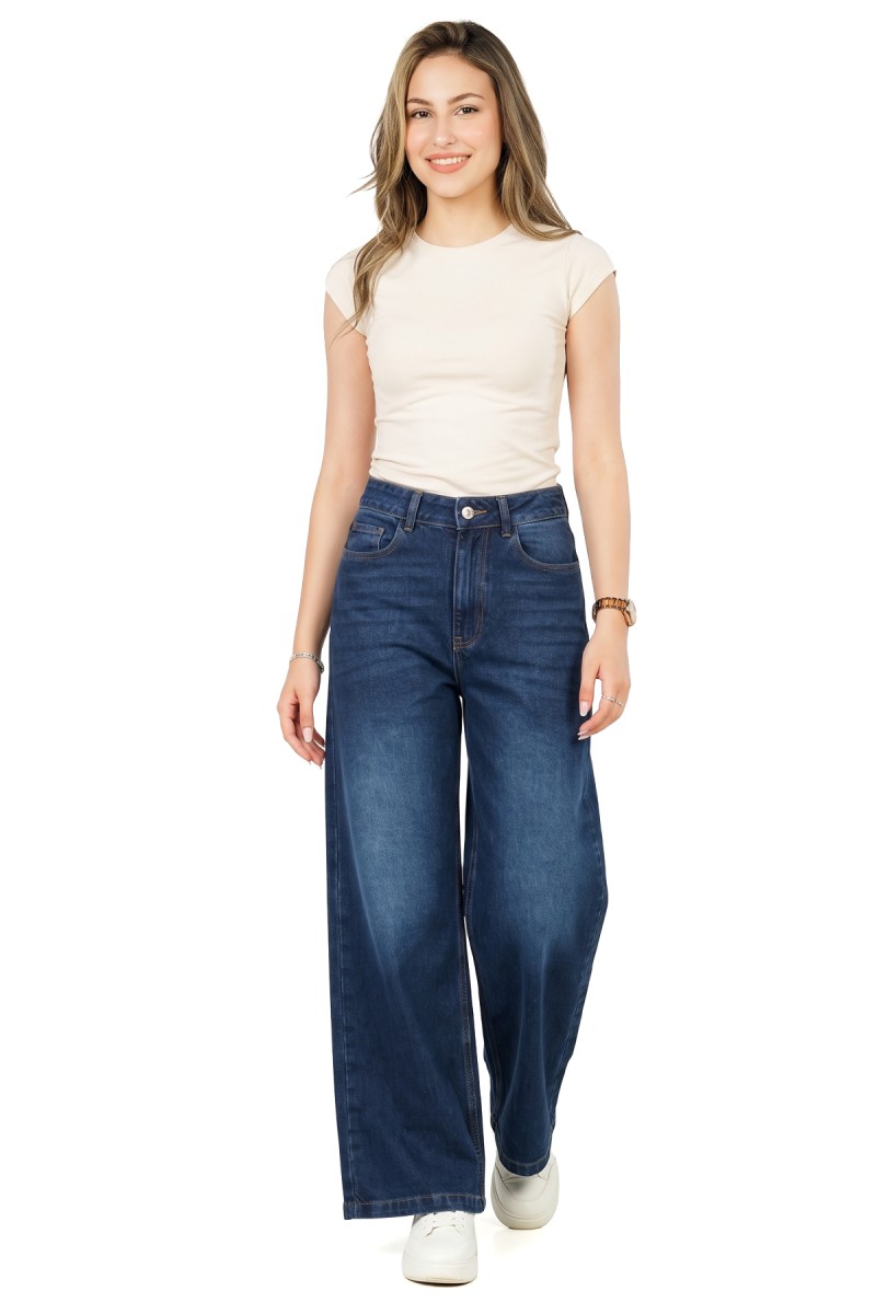 Jean Wide Leg Taille Haute