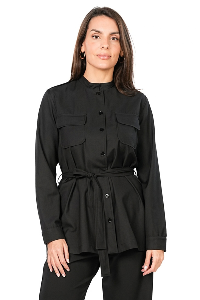 Veste Coupe Regular à Col Officier